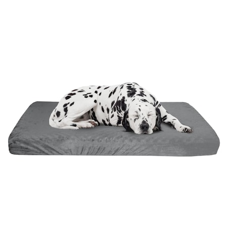 Pet Adobe Orthopedic Pet Bed - Egg Crate and Memory Foam with Washable Cover 46x27x4 by Pet Adobe - Gray 172442MDQ